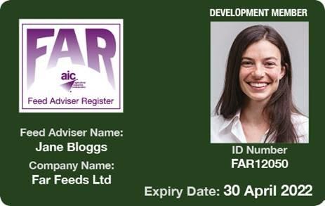 FAR development membership card
