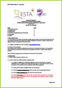 Estta Filing Examples AIC | ESTA Scheme Rules - Effective from 1st June 2020