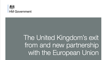 The United Kingdoms exit from and partnership with the EU - cover